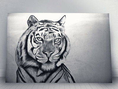 Tiger Pencil Art art draw drawing mihael.net pencil