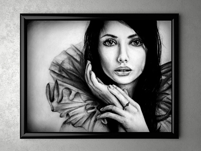 Innocent Look Pencil Art