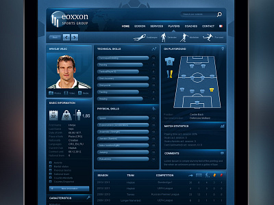 Eoxxon Sports Agency Website design