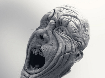 Dark Dreams - Clay scary head clay dark dreams face head human model modeling scary sculp sculping