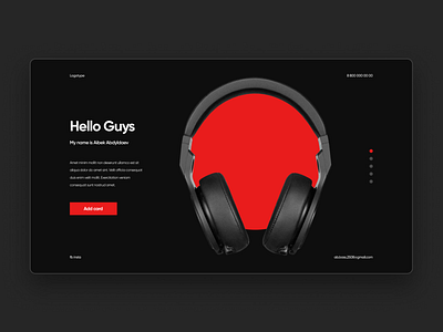 Concept HeadPhones. Black Ver. branding graphic design logo ui