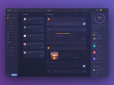 Dashboard UI design by Ninja