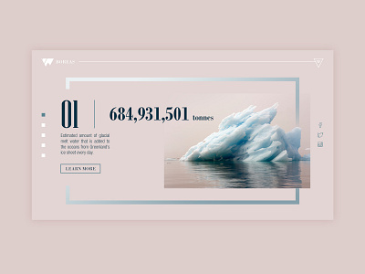 UI Design | Iceberg climate creative graphic design ice typography ui