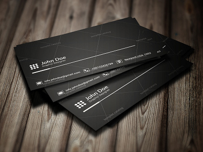 black business card brand identity branding business card corporate design logo photoshop print print design stationary unique unique design unique logo