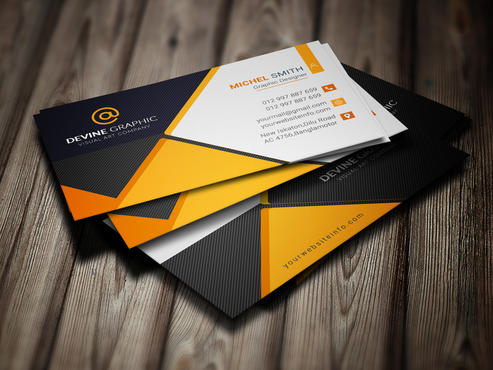 corporate business card by Shawn Hasnat on Dribbble