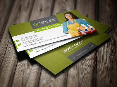 cleaning service business card