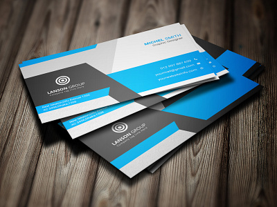 corporate business card blue brand identity branding business card corporate design illustration minimal mockup modern photoshop poster design print ready simple stationary ui ui design unique ux visiting card