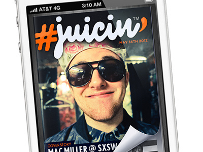 Juicin App Homescreen app magazine mobile