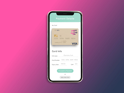 Daily UI_Day #002_Credit Card Check Out