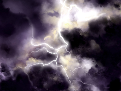STORM cabule dark digital digitalpainting illustration lightning livacabule storm watercolour