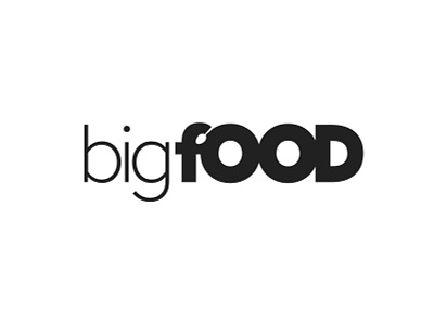 bigfood branding flat logo negative space typography