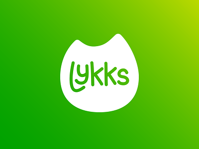 Lykks brand brand identity branding flat logo typography vector