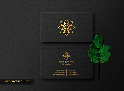 Luxury Business Card Mockup With Gold Letterpress Effect business card mockup debossed debossed mockup embossed embossed mockup foil mockup gold mockup mockup mockup design mockup psd mockup template