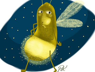 A Bug book character children children book illustration childrenillustrator design firefly illustration insect kidsillustration