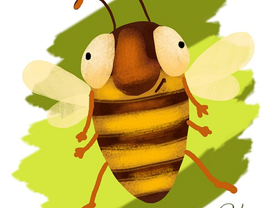 A Bee character children children book illustration design illustration illustrator