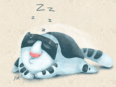 A Sleepy Cat book character children children book illustration illustration illustrator typography