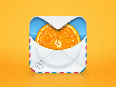 Orange Mail Icon app email icon