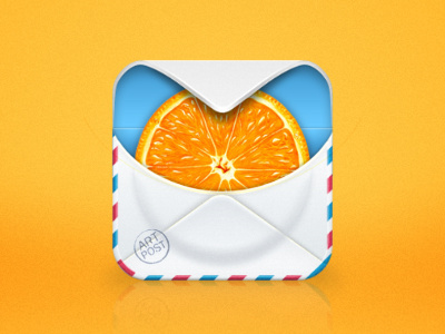 Orange Mail Icon