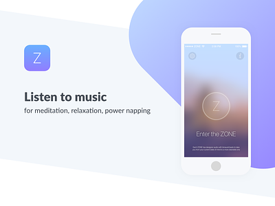 ZONE iOS app app ios music relax zone
