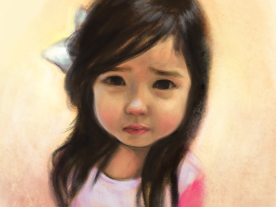 "I'm Sorry Mommy" baby cute digital digital painting girl illustration korean sketch