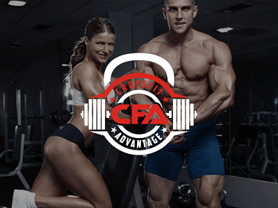 crossfit advantge branding design fitness app fitness club fitness logo flat gym logo gym website health and fitness logo logos sports vector web
