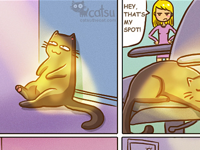The one about sun cat catsu comics crazy drawing lady raster