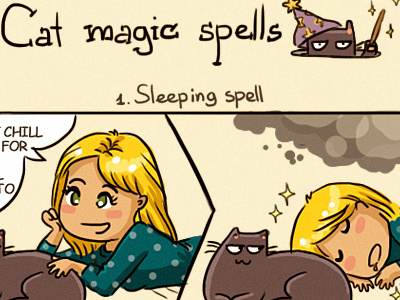 The one about magic cat catsu comics crazy drawing lady raster