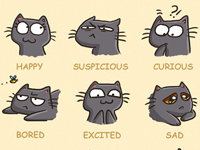 The one about emotions cat catsu chart comics crazy drawing emotion kawaii lady manga raster