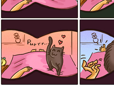 The one about morning rituals cat catsu comics crazy drawing lady raster