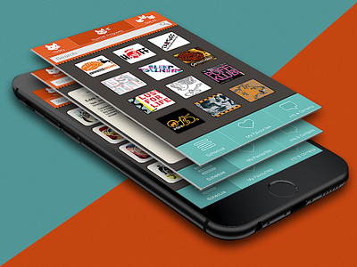 iPhone App Prototype & Design for PÖFF Festival app application design development flat design interaction design layer poff
