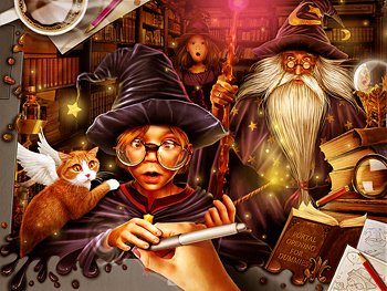 Little wizard contest magic photomanipulation wizard