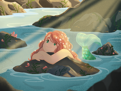 Lagoon Maiden characterdesign characters illustration lauren draws mermaid
