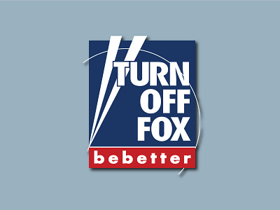 Turn Off Fox (Logo Design) apparel design funny logo logo design