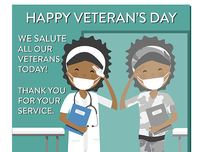 Veteran's Day (Illustration | Print Design | Nonprofit) design graphic design illustration nursing veterans vets volunteer