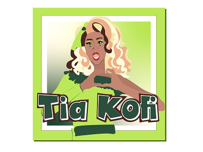 RuPaul UK Season 2 "Tia Kofi apparel design drag queen funny graphic design illustration rupauls drag race