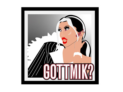 RuPaul's Drag Race Season 13 "Gottmik" apparel design drag queen graphic design illustration lgbtq rupauls drag race