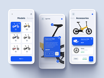 Mobile Bike App UI