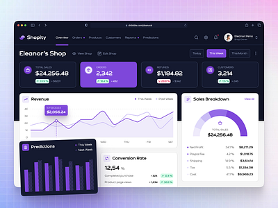 E-commerce Web App Dashboard