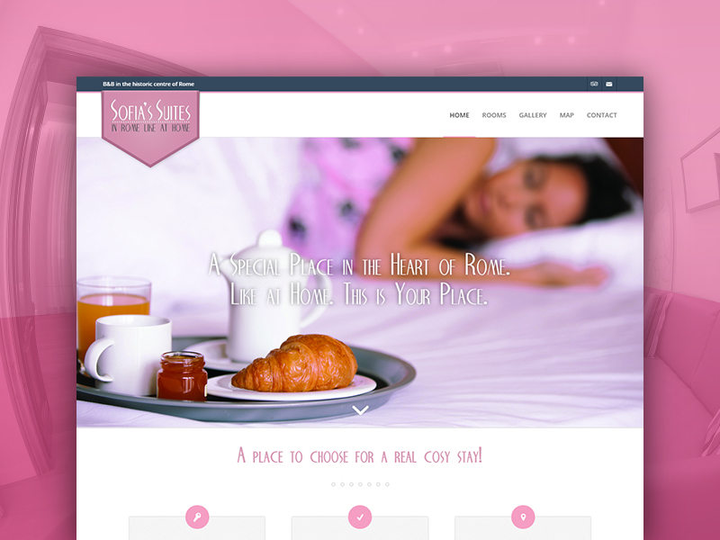 Bed and Breakfast website interface layout mobile responsive retina ui ux web web design webdesign website wordpress