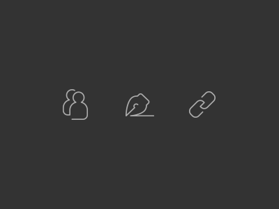 Wiricons flat icon icons illustration link minimal outline pen users vector web design webdesign