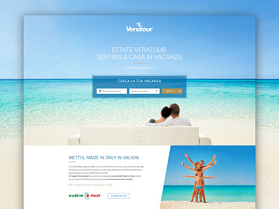 Holiday resorts summer campaign landing page