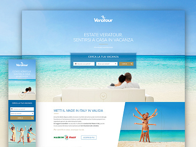 Holiday resorts landing page landing landing page layout sea summer ui ui design ux web web design webdesign website