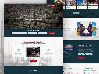 Website redesign design homepage interface tourism travel ui user ux web webdesign website