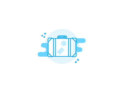 Suitcase illustration / icon