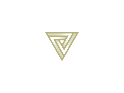 V logo icon illusion impossible letter lettermark logo mark penrose symbol triangle tribar v
