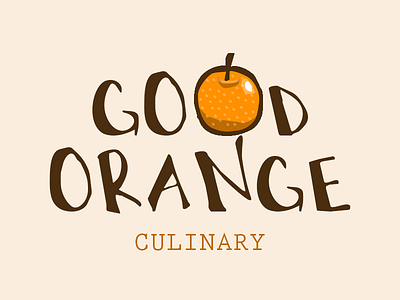 Good Orange culinary logo orange rebound