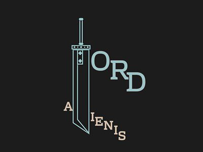 Lord Alienis logo branding design icon illustration logo typography vector