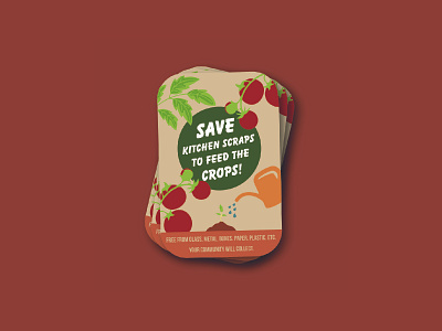 Compost Sticker Mockup