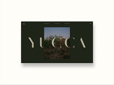 YUCCA - Landing Page branding design logo typography ui