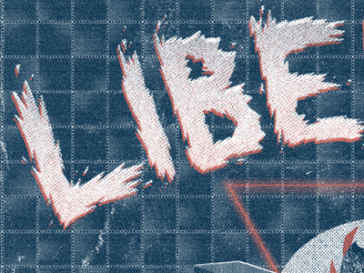Liberties illustration texture typography